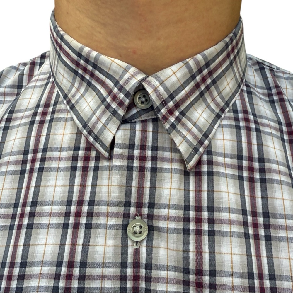 Banana Republic Men’s Plaid Button-Down Shirt – Size L - Picture 4 of 7